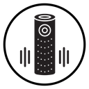 Smart speaker Black Filled icon