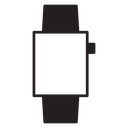 Smartwatch Black Filled icon