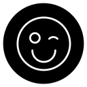 Smile wink icon
