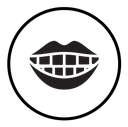 Smile with teeth icon