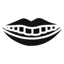 Smile with teeth icon