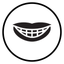 Smile with teeth icon