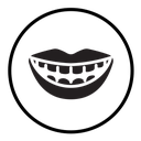 Smile with teeth icon