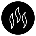 Smoke steam silhouette icon