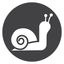 Snail Spiral Shell Black Filled icon