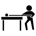 Snooker Player Cue Shot icon