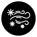 Snow blowing icon