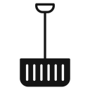 Snow shovel icon