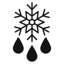Snowflake droplets 4 icon