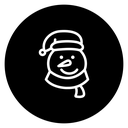 Snowman head 2 icon