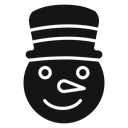 Snowman head 4 icon
