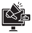 Social media marketing icon