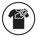 Softener clothes dirt icon