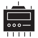 Solar charge controller Black Filled icon
