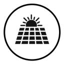 Solar energy icon
