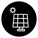 Solar panel icon