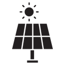Solar panel icon