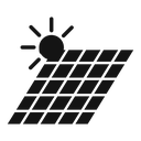 Solar panel icon