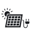 Solar panel 3 icon