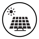 Solar panel icon