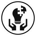 Solution provide Black Filled icon