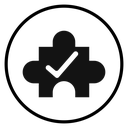 Solution, solve icon