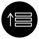 Sort amount up icon