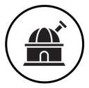 Space observatory icon