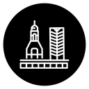 Spacecraft launch icon