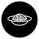 Spaghetti pasta icon