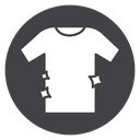 Sparkling Clean Shirt Black Filled icon