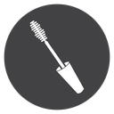 Spiral Mascara Wand Black Filled icon
