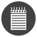 Spiral Notepad Lines icon