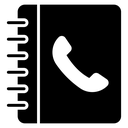 Spiral Phonebook Handset icon