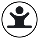 Split legs exercise icon
