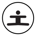 Split legs exercise icon