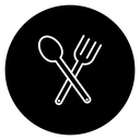 Spoon and fork icon