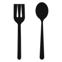 Spoon and fork icon