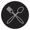 Spoon and fork icon