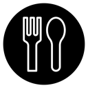 Spoon and fork icon