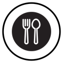 Spoon and fork icon