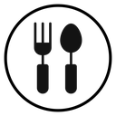 Spoon and fork icon