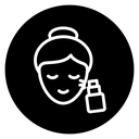 Spray on face icon