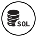 SQL server Black Filled icon