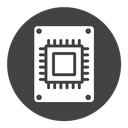 SSD drive Black Filled icon
