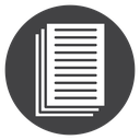 Stacked Document Copies Black Filled icon