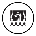 Stand up and theater show icon
