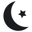 Star and crescent 3 icon