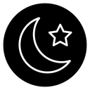 Star and crescent icon
