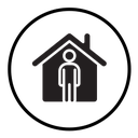 Stay home icon